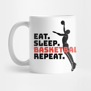 EAT SLEEP BASKETBALL REPEAT Mug